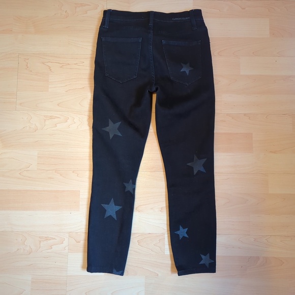 Current Elliot High-Rise Stiletto Skinny Jeans with Stars - Picture 5 of 12